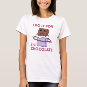 Camiseta Chocolate Hullern Hula Sport Strip Engraçado Comid