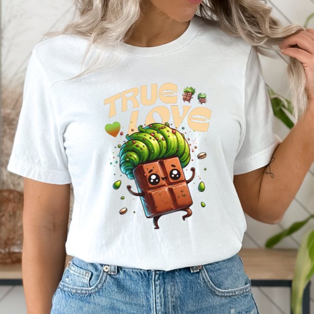 Camiseta Chocolate kawaii pistachio engraçado para o dia do (Criador carregado)