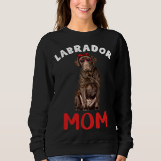 Camiseta Chocolate Lab Mom Labrador Mom Dog Labrador Retrie