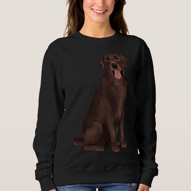 Camiseta Chocolate Labrador 183 (Frente)