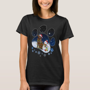 Camiseta Chocolate Labrador Cachorro Cachorro Pata Natal Ne