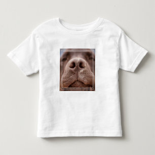 Camiseta Chocolate Labrador Nose Closeup
