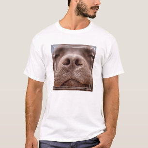 Camiseta Chocolate Labrador Nose Closeup
