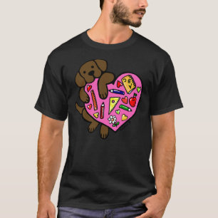Camiseta Chocolate Labrador Professor S Heart