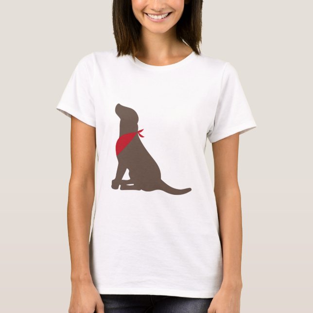 Camiseta Chocolate labrador retriever (Frente)