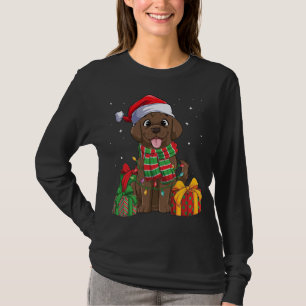 Camiseta Chocolate Labrador Retriever Natal Xmas Lab Do