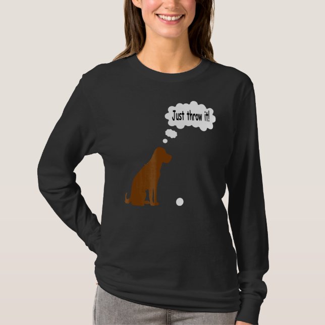 Camiseta Chocolate Labrador Retriever T Lab Cão (Frente)