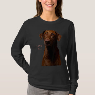 Camiseta Chocolate Labrador Retriever Tea Dog Mãe Pai