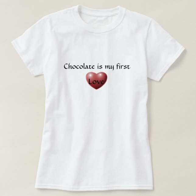 Camiseta Chocolate Love (Frente do Design)