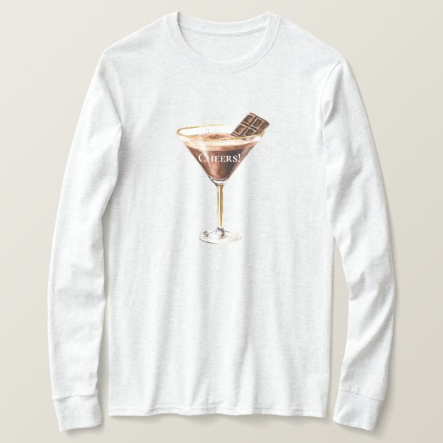 Camiseta Chocolate Martini (Frente do Design)