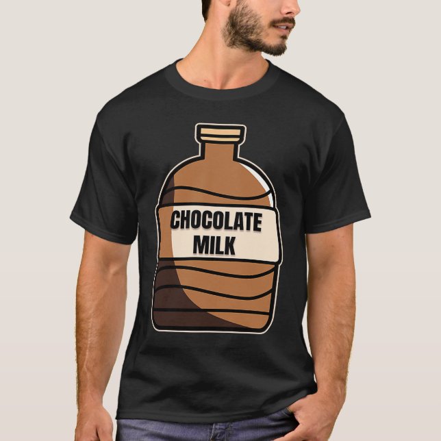 Camiseta Chocolate Milk Costume Food Eater Graphic (Frente)