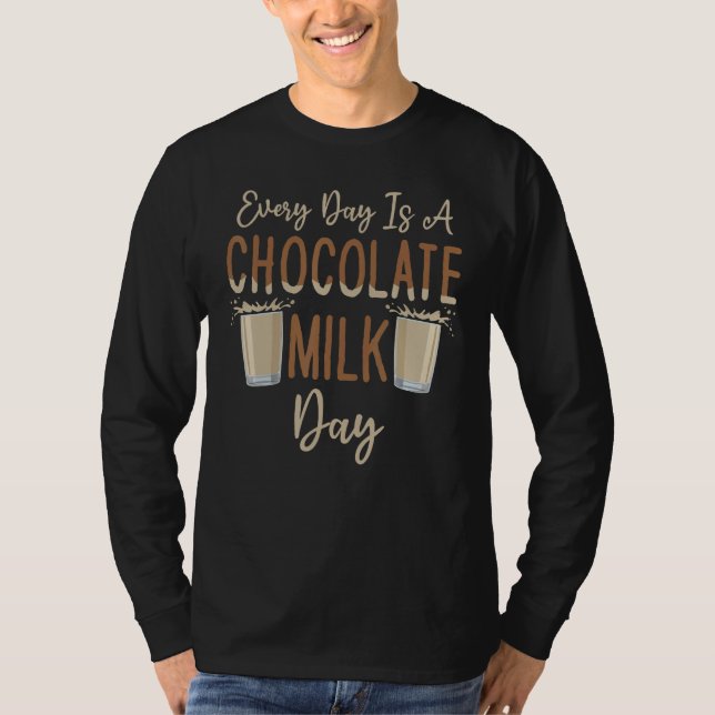 Camiseta Chocolate Milk Day Food  Chocolate Eater Drinker (Frente)