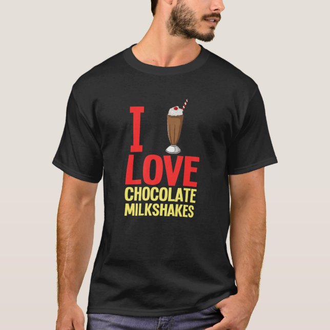 Camiseta Chocolate Milkshake Milk Choco Shake Bebida (Frente)