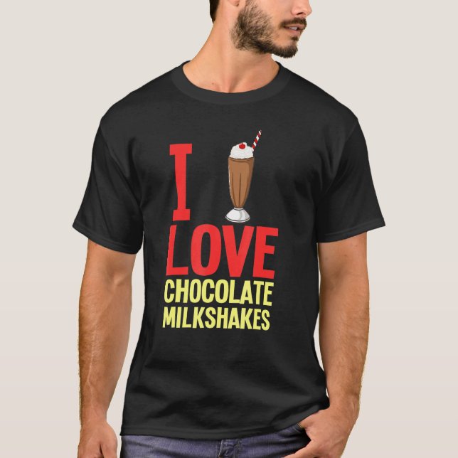Camiseta Chocolate Milkshake milk Choco Shake Bebida 1 (Frente)