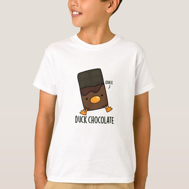 Camiseta Chocolate Pato Funny Dark Chocolate Pun (Frente)