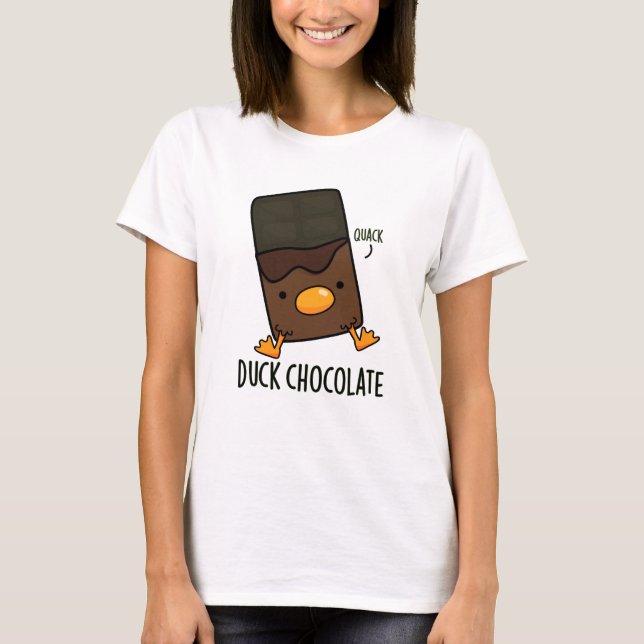 Camiseta Chocolate Pato Funny Dark Chocolate Pun (Frente)