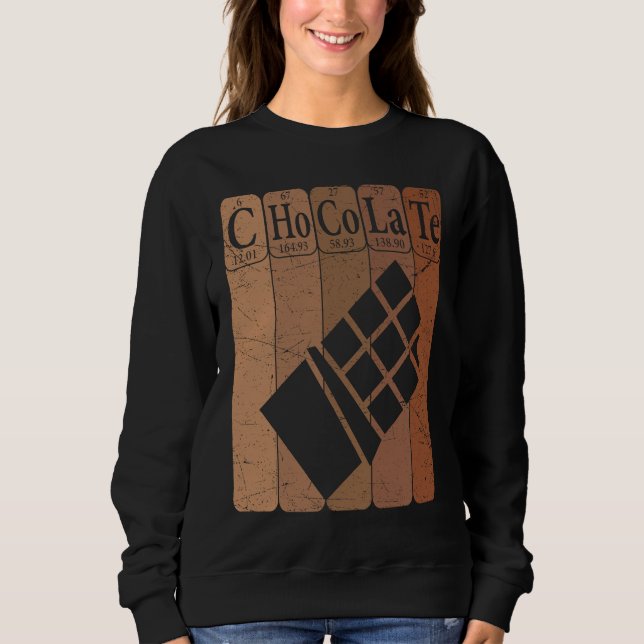 Camiseta Chocolate Periodic Table Elements Chocoholic Choco (Frente)