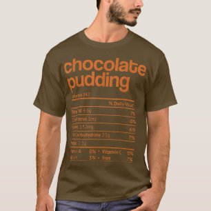 Camiseta Chocolate Pudim Nutrição Fatos de Ação de Graças C
