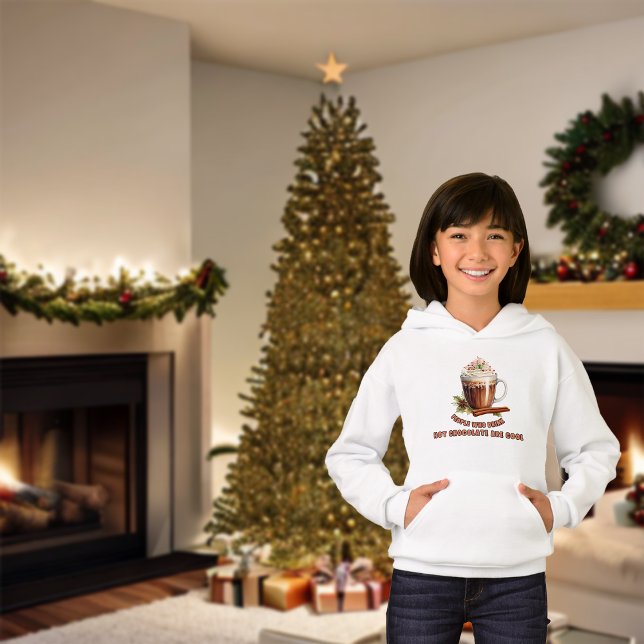 Camiseta Chocolate Quente de Natal é Legal (Criador carregado)