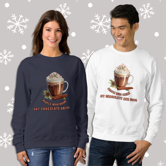 Camiseta Chocolate Quente de Natal é Legal Mulheres (Criador carregado)