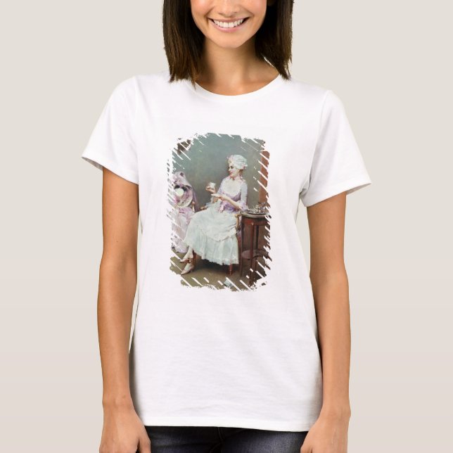 Camiseta Chocolate quente (óleo em canvas) (Frente)