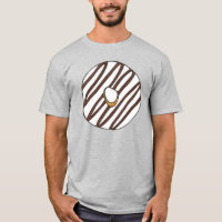 Chocolate Vanilla Zebra Stripe Rosquinha de donut