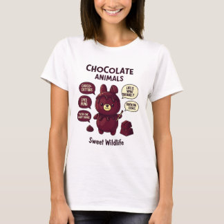 Camiseta Chocômanos Animais de Chocolate