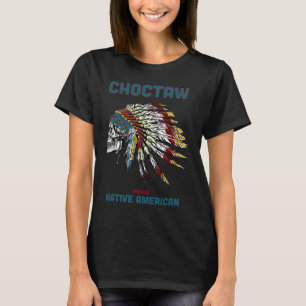 Camiseta Choctaw Tribe Native American Vintage Skull