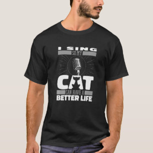 Camiseta Choirmaster Cat Singer Singer Diretor