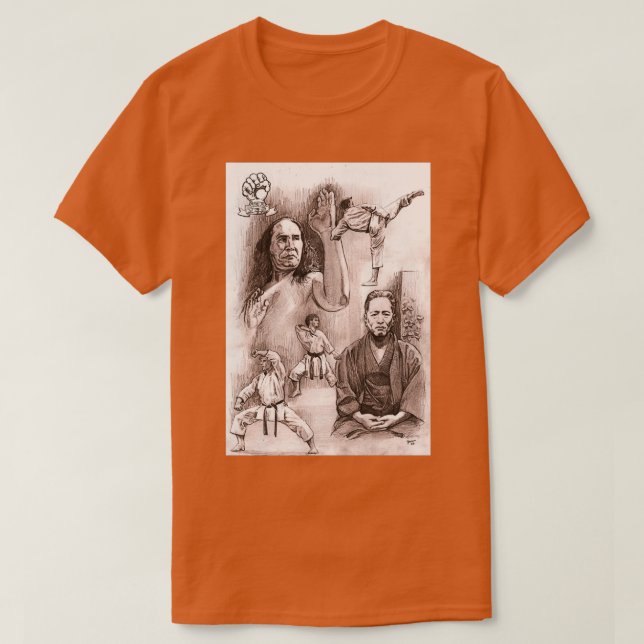 Camiseta Chojun Miyagi Gogen Yamaguchi (Frente do Design)