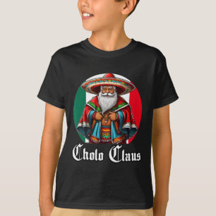 Camiseta Cholo Christmas - Cholo Claus - Diversão de Papais