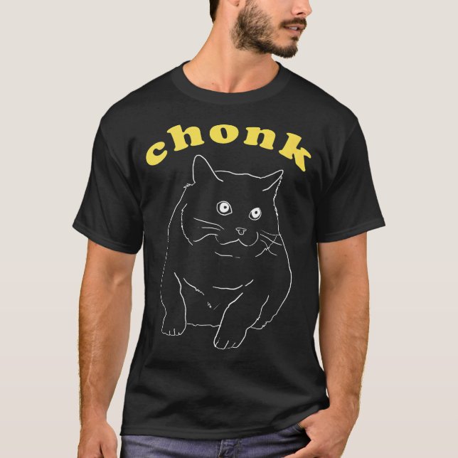 Camiseta Chonk Aestético Gráfico Cute Gordura Tica Memória  (Frente)