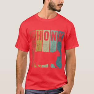 Camiseta Chonk Angustiado Estilo Anos 70 80 Gato Gordo Meme
