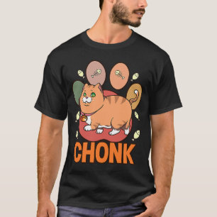 Camiseta Chonk Ca Chonky Boy Meninas Gordura Gata Memes