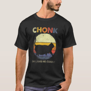 Camiseta Chonk Cat Big Meme Estilo Retro Estilo Vintage Cat