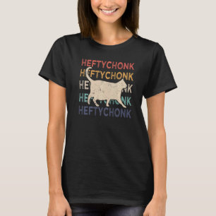 Camiseta Chonk Cat Chonk Memória Gordura Gato Retro Heftych