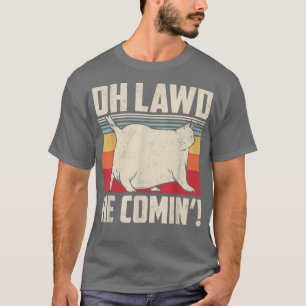 Camiseta Chonk Cat Scale Memória Engraçada Estilo de Retrô 