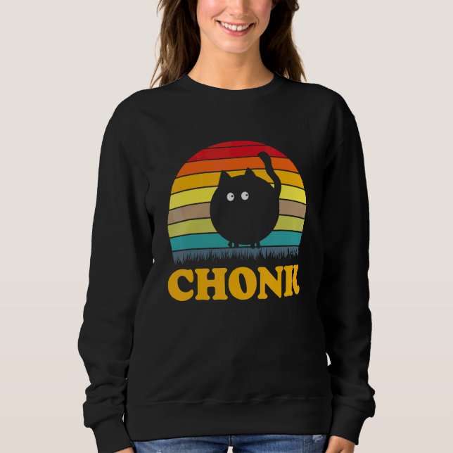 Camiseta Chonk Cat Scale Memória Retro Chonk (Frente)