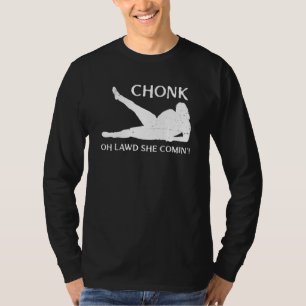 Camiseta Chonk Oh Lawal Ela Vem Curvy Lady Curves Faboulou