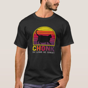 Camiseta Chonk Scale Gato Meme Meme Engraçado Gato