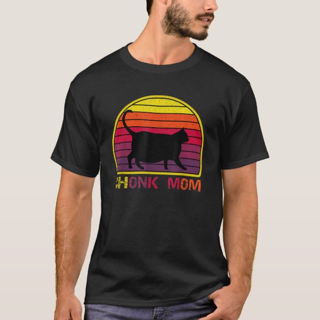 Camiseta Chonk Scale Gato Meme Meme Engraçado Gato (Frente)
