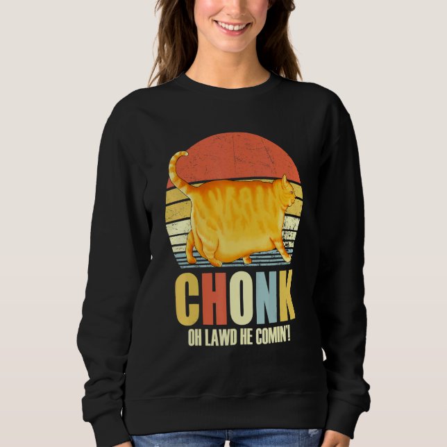 Camiseta Chonker Fat Cat Chonky Meme (Frente)