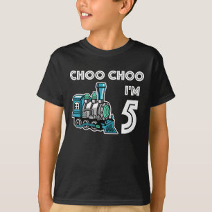 Camiseta Choo Choo Eu tenho 4 anos de idade, um trem boniti