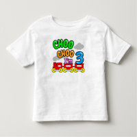 Choo Choo I'm 3 Shirt,Funny 3nd Birthday
