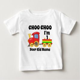 Camiseta Choo Choo I'm Old Train Aniversário de criança Gif