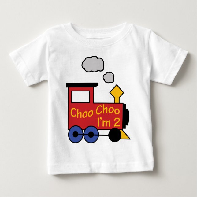 Camiseta Choo Choo I'm Two (Frente)