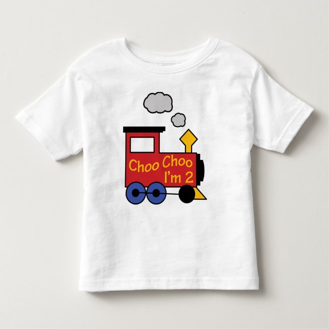 Camiseta Choo Choo I'm Two (Frente)