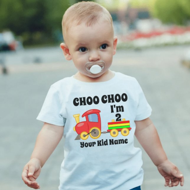 Camiseta Choo Choo, tenho 2 anos de idade, Aniversário de c (Criador carregado)