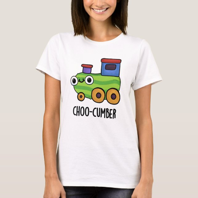 Camiseta Choo-cumber Engraçado Pun (Frente)