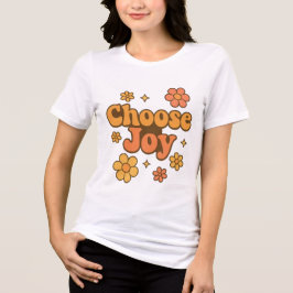 Camiseta Choose Joy Minimalist Art - Positive Mindset Print